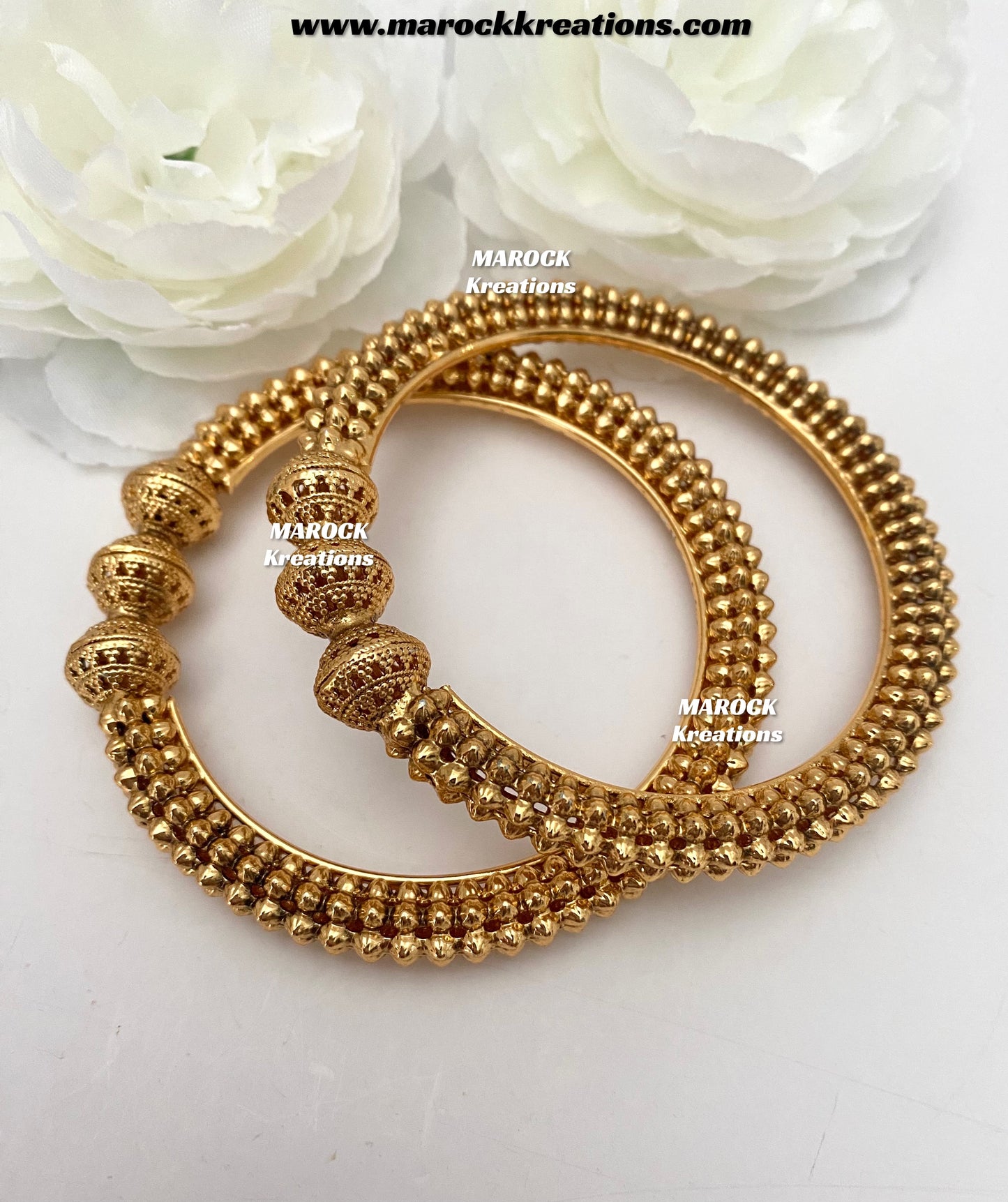 Darshika Gold plated Bangles/Kade