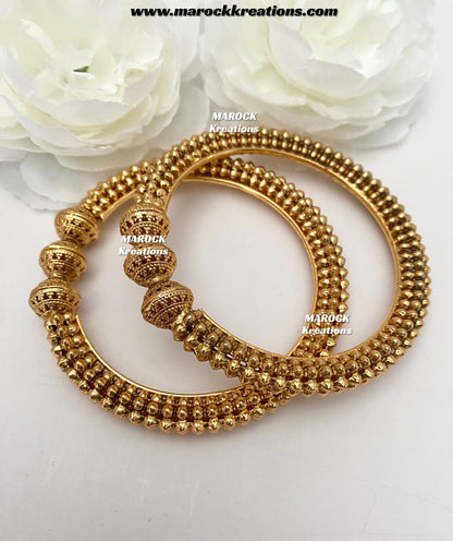 Darshika Gold plated Bangles/Kade
