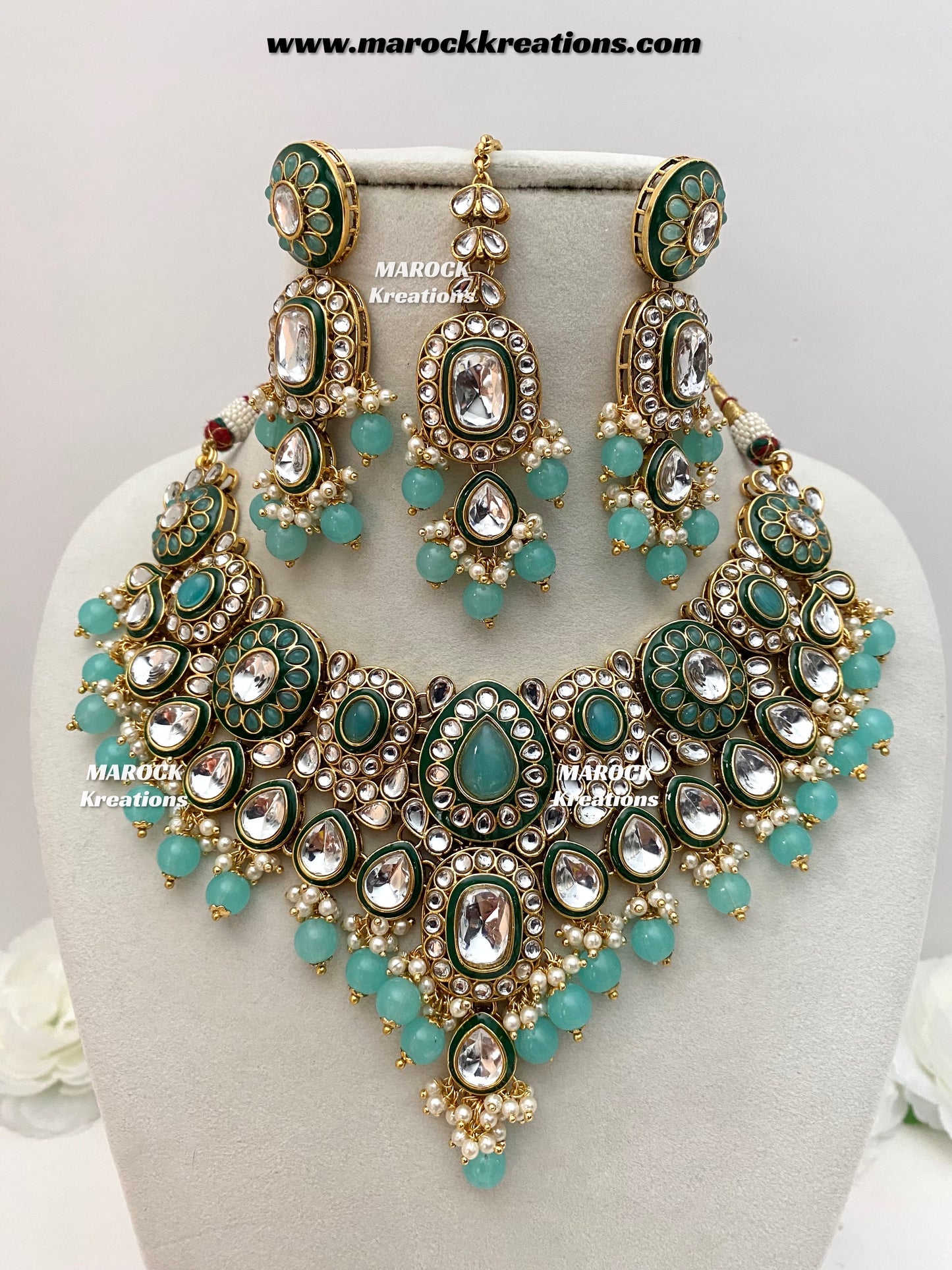 Premium Quality Kundan Statement Necklace set