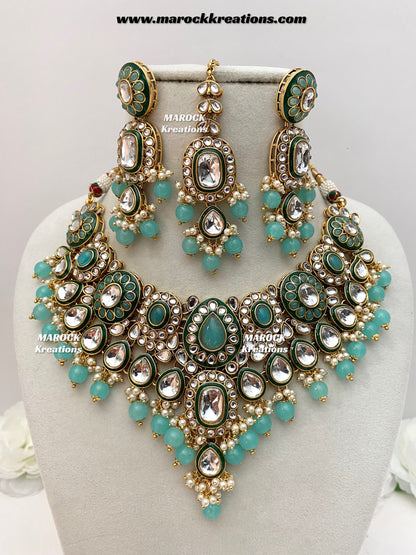 Premium Quality Kundan Statement Necklace set