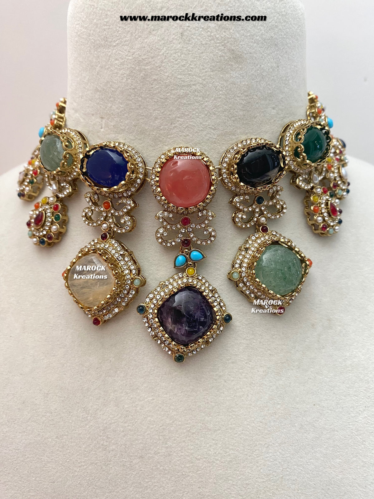 Niharika Sabyasachi inspired Premium Quality Kundan statement choker/necklace set