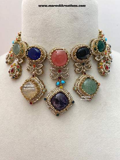 Niharika Sabyasachi inspired Premium Quality Kundan statement choker/necklace set