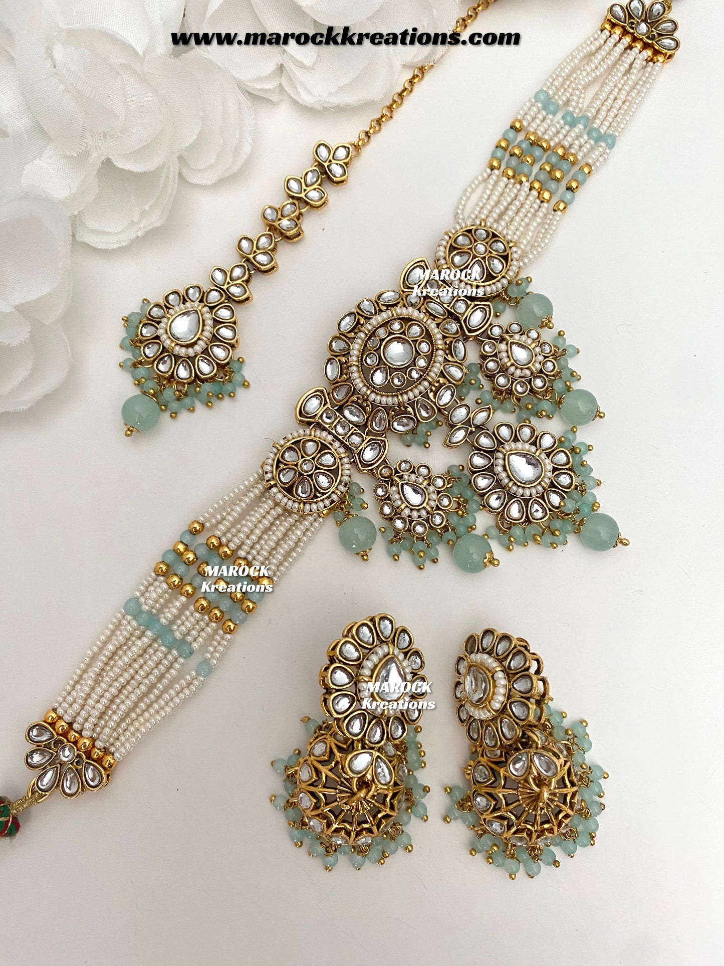 Shaneel Premium quality Kundan Choker set