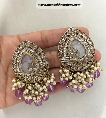 Belle Polki Statement Earrings