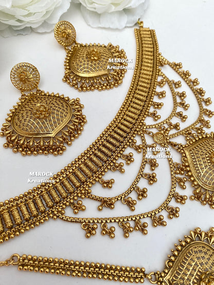 Vanshika Premium Quality Gold plated statement choker set
