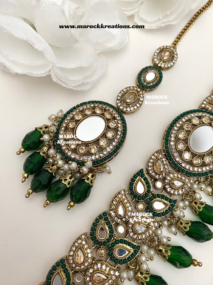 Resmin Premium Quality Mirror Choker set