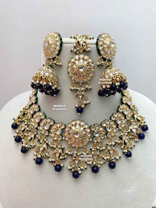 Premium Quality Thappa Kundan Statement Necklace sets