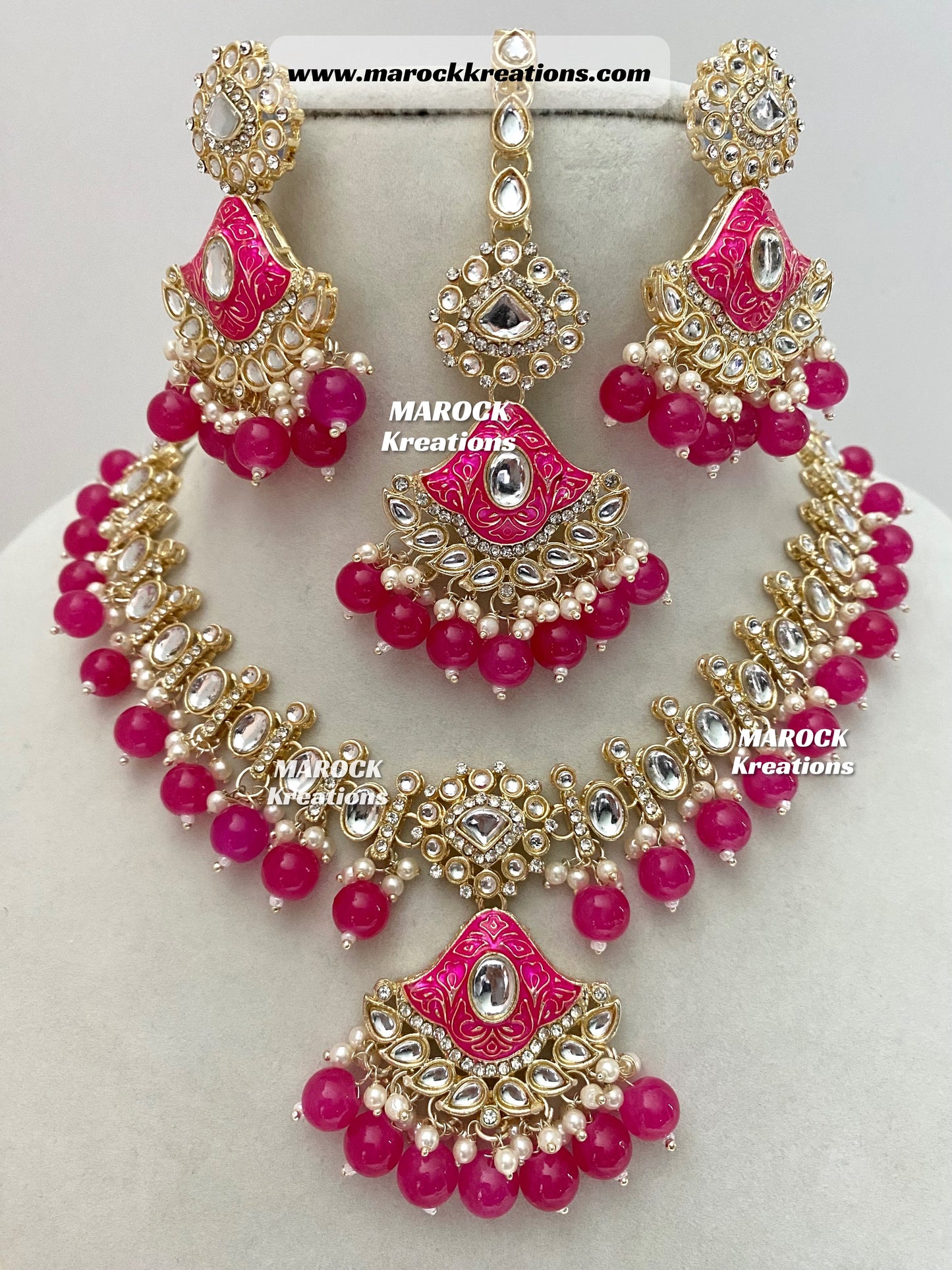 Myra Kundan Meenakari Necklace/Choker set