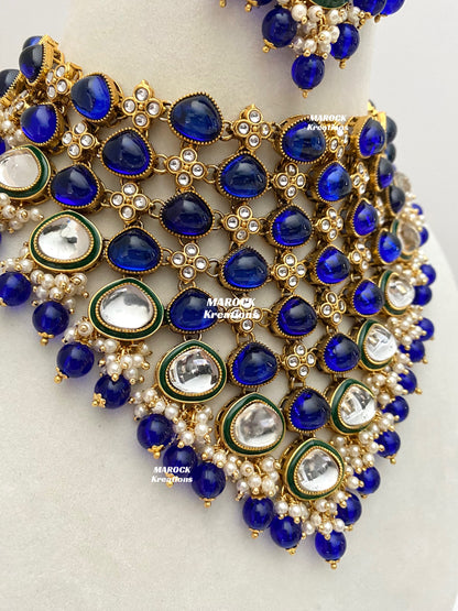 Connie Premium Quality Statement Kundan Necklace/Bridal set