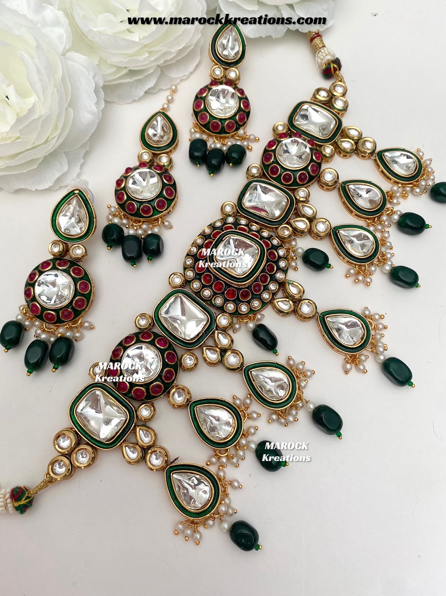 Saliha Premium Quality uncut Kundan choker set