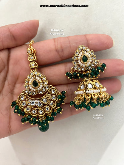 Danisha Premium Quality Kundan Statement necklace set