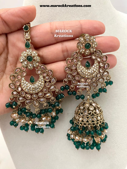 Meesha Premium Quality Pakistani Choker and Necklace combo set