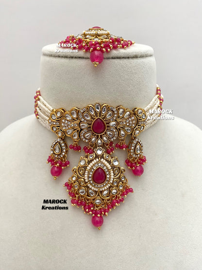 Mahima Premium Quality Kundan Choker set