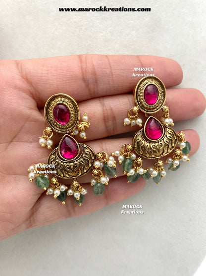 Sugandha Premium Quality Gold Plated Rajwadi choker set