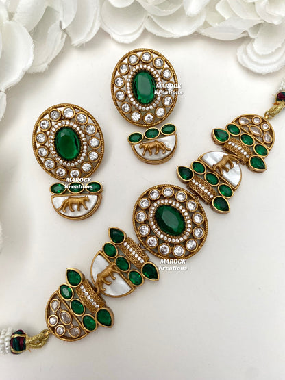 Sabyasachi inspired Kundan Statement choker set