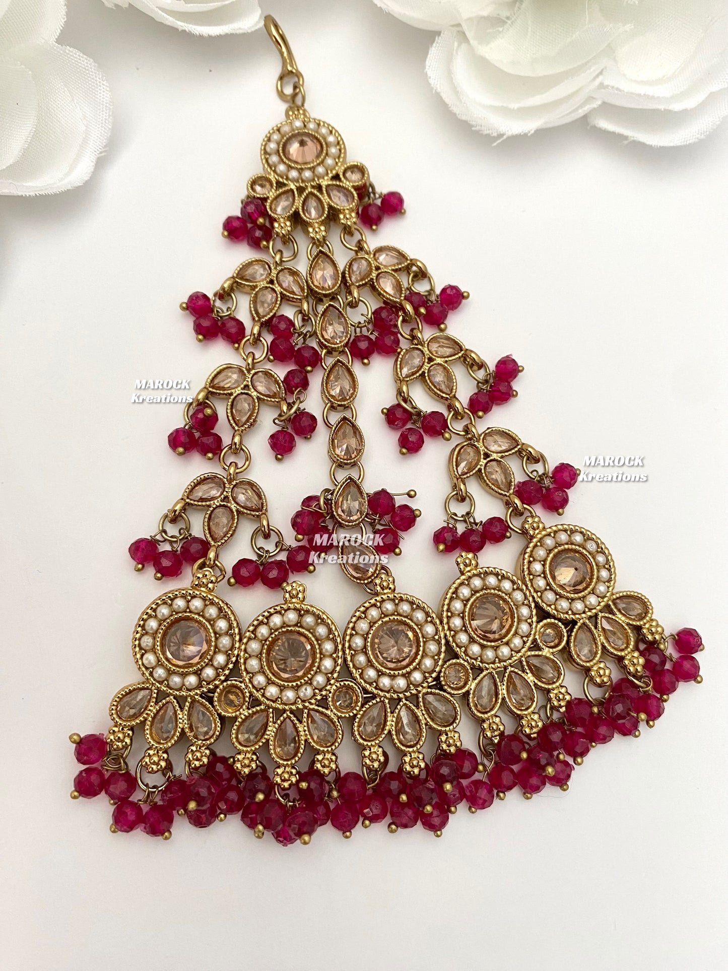 Antique Gold Polki Jhoomer/Passa