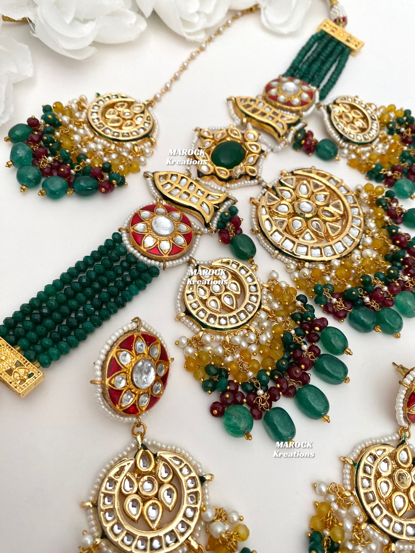 Kirti Kundan Meenakari Statement Choker set