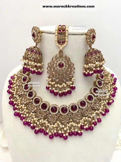 Aalia Antique Polki Necklace set