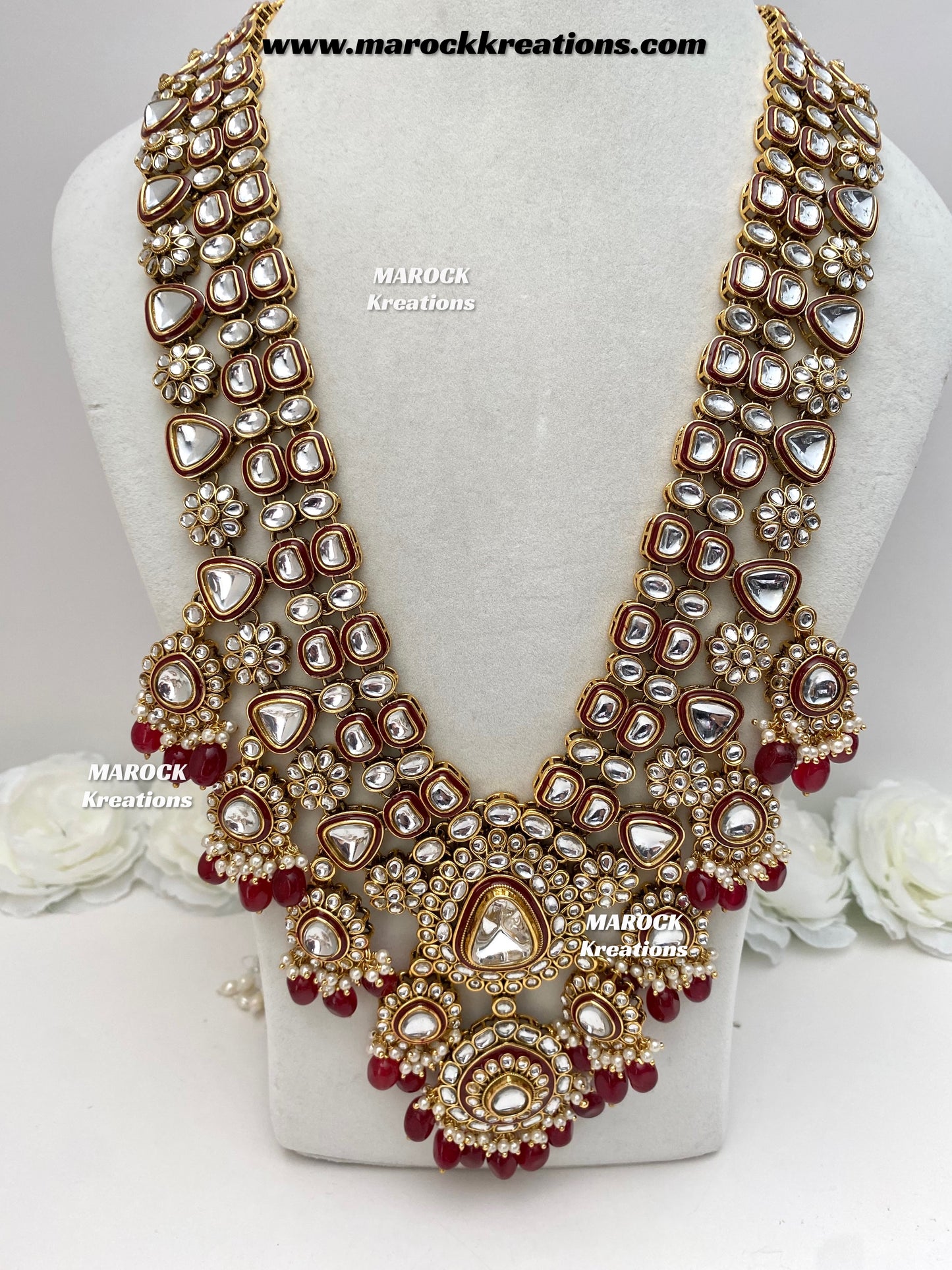 Nayema Premium Quality Kundan Statement Bridal set