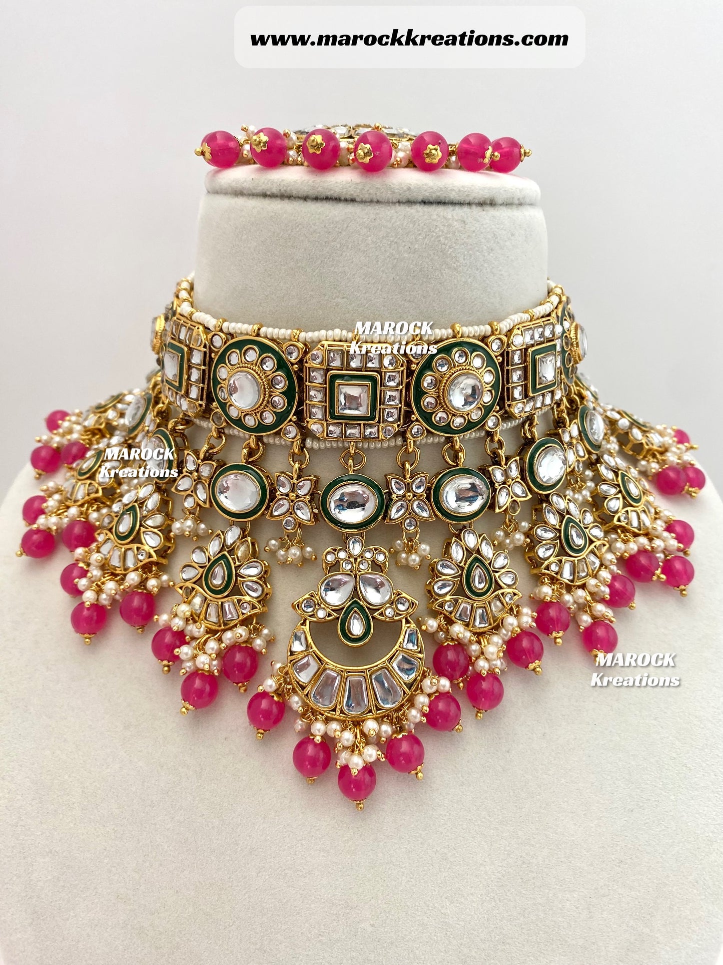 Mehak Premium Quality Kundan Statement Necklace set