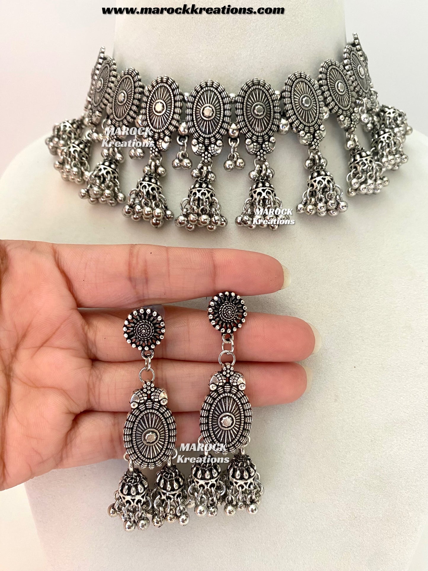 Oxidized Choker set