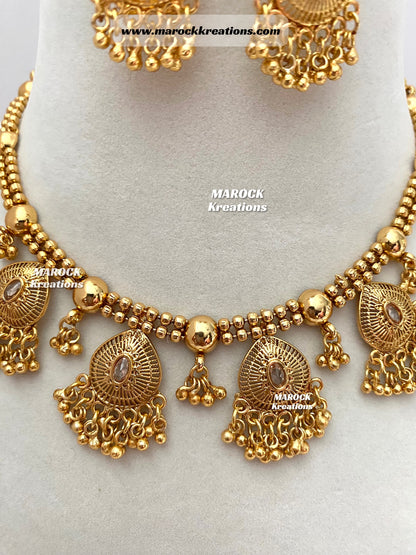 Gold plated Necklace set