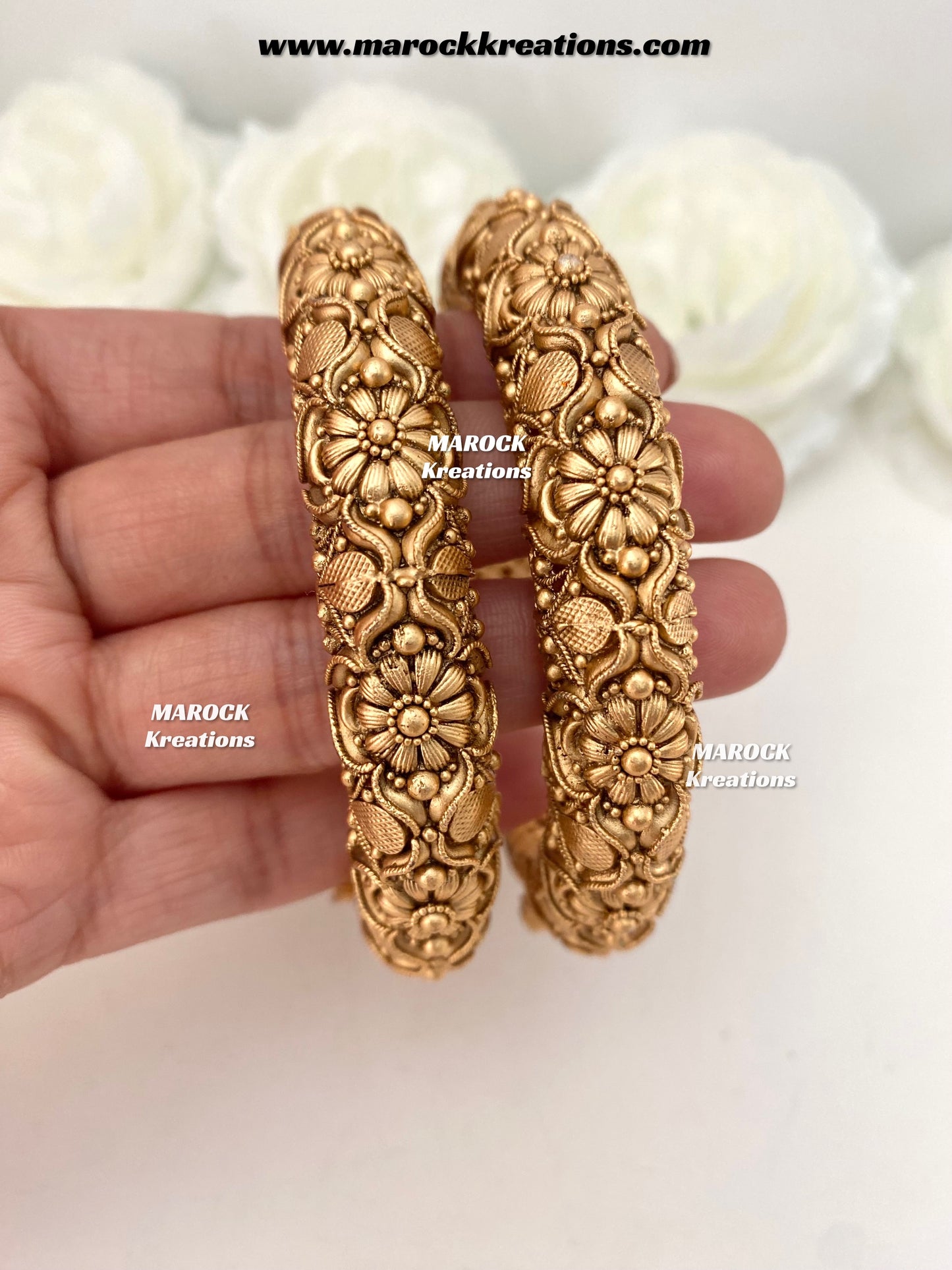 Sudha Premium Quality Gold plated handcrafted openable screw statement kade/bangles