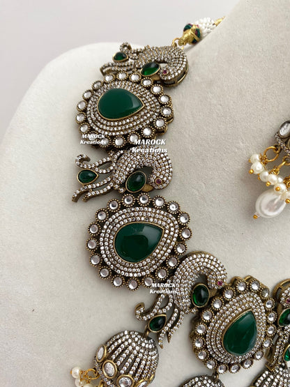 Stella Sabyasachi inspired Premium Quality Victorian Kundan Statement Necklace set