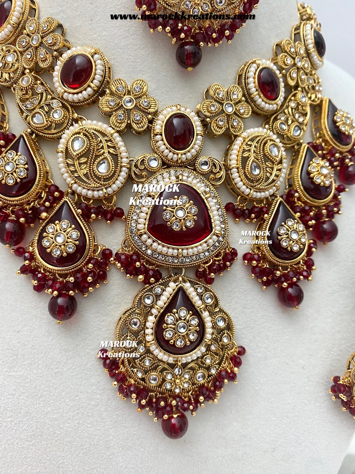 Rufsana Sabyasachi inspired Premium Quality Kundan statement necklace set