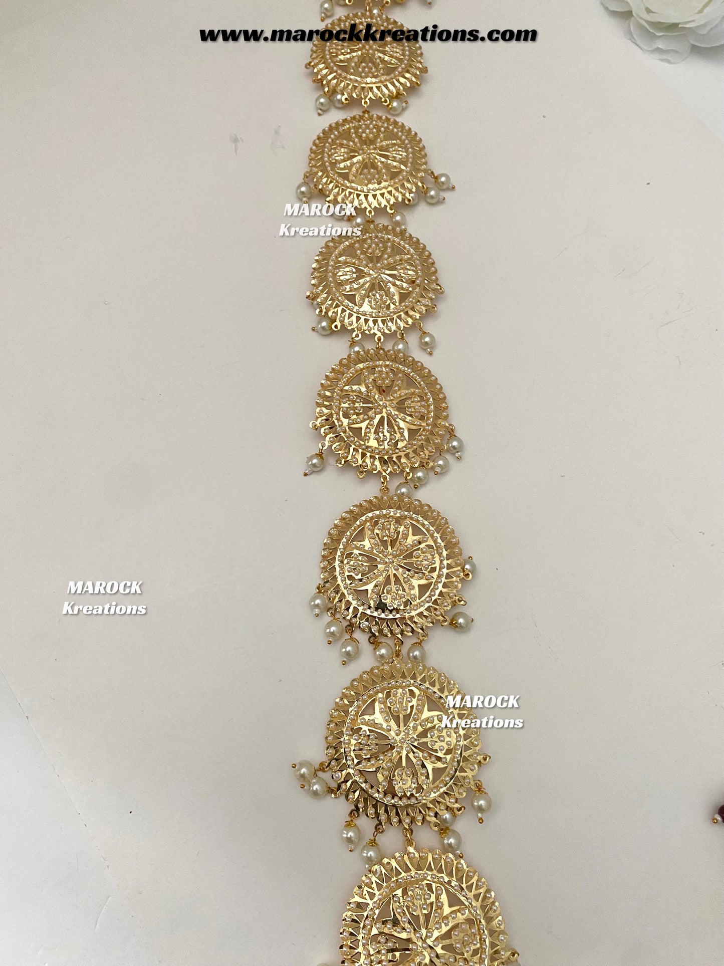 Gold plated Jadau Braid Jewelry/Choti