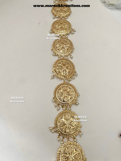 Gold plated Jadau Braid Jewelry/Choti