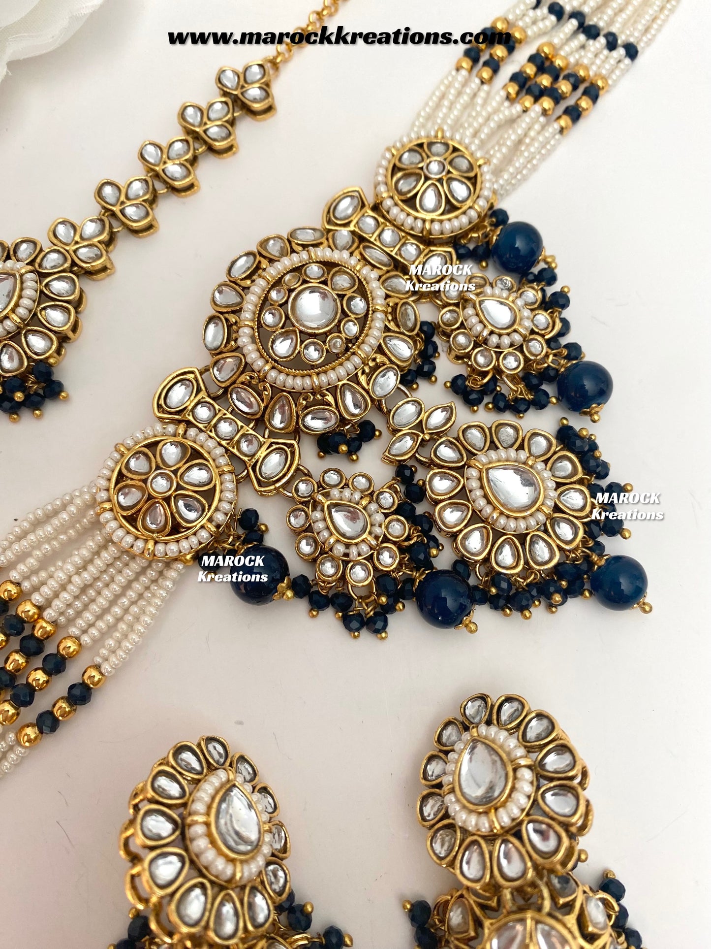 Shaneel Premium quality Kundan Choker set