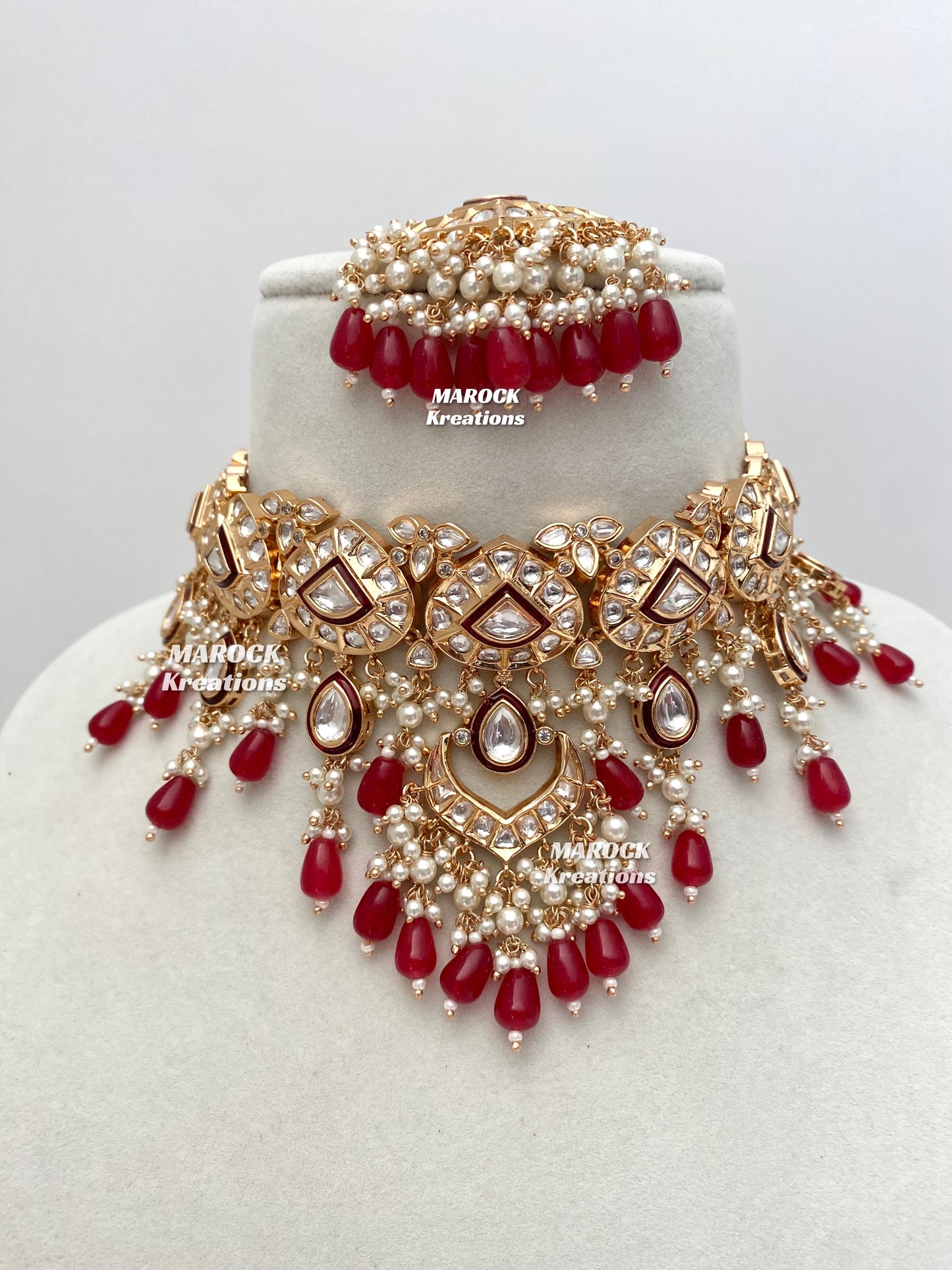 Riya Tyani inspired Premium Quality Gold plated kundan choker set