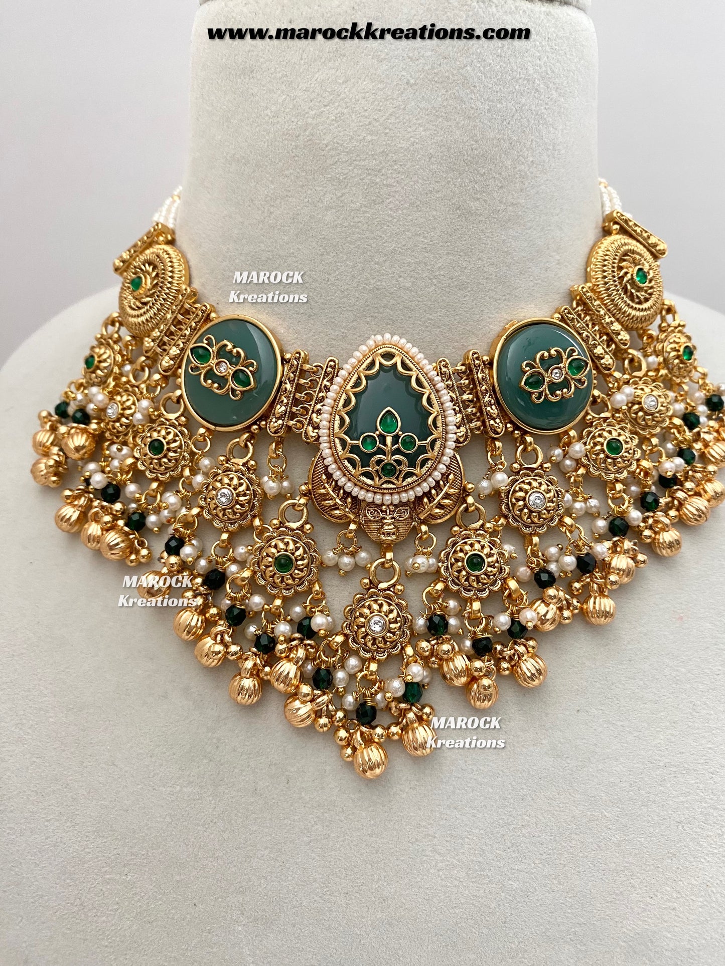 Kirat Premium Quality exclusive Gold Plated heritage necklace set