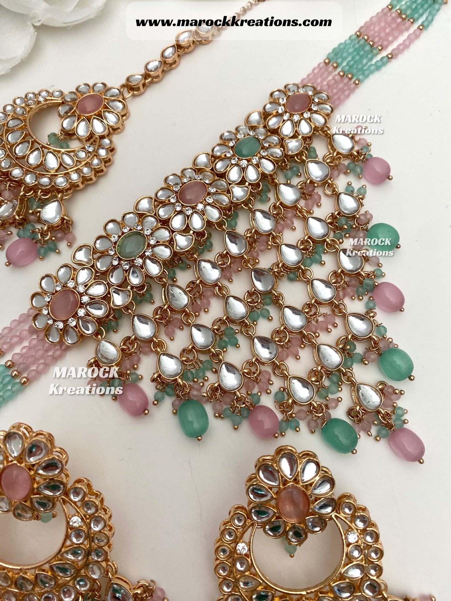 Yasmin premium quality Kundan Statement Choker set