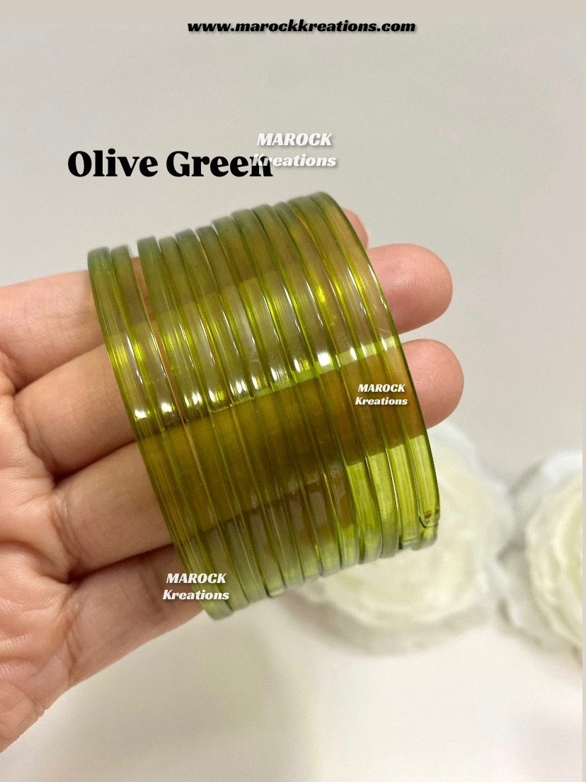 Jelly Glass bangles (Pack of 1 dozen)