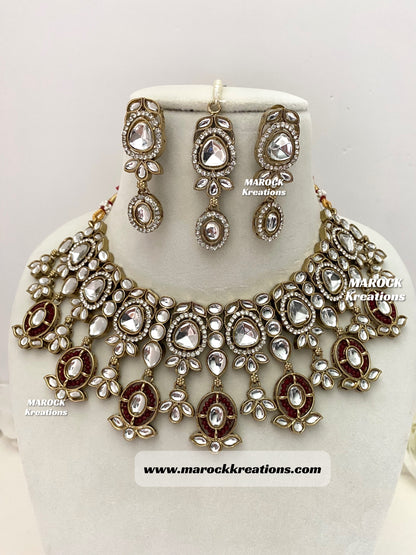 Noor Kundan Statement Necklace set