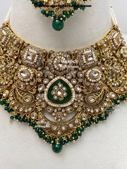 Madhavi Premium Quality Kundan Statement Bridal set