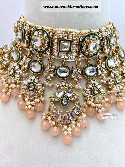 Mehak Premium Quality Kundan Statement Necklace set