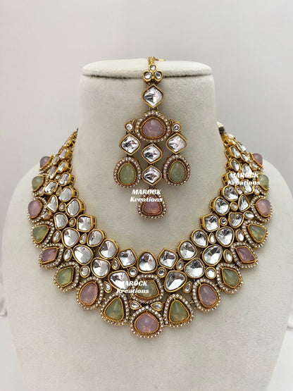 Patriza Sabyasachi inspired Premium Quality Kundan Statement Necklace set