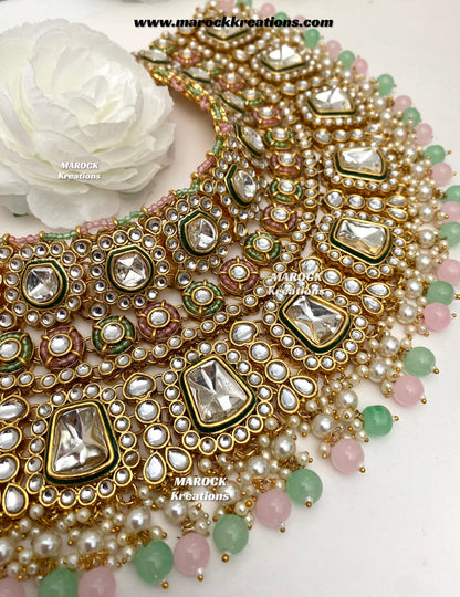 Manvi Premium Quality Kundan Bridal set