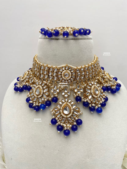 Bhavika Premium Quality Kundan choker/Necklace set