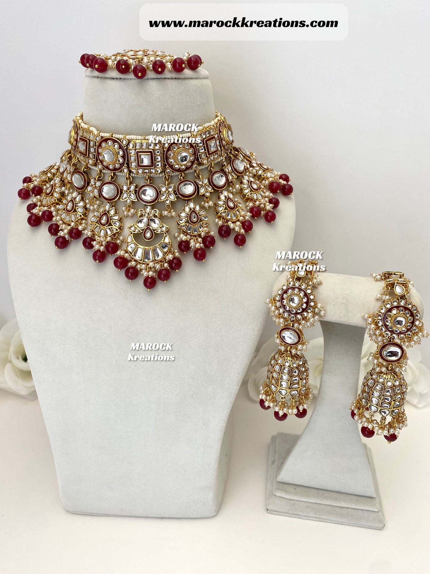 Mehak Premium Quality Kundan Statement Necklace set