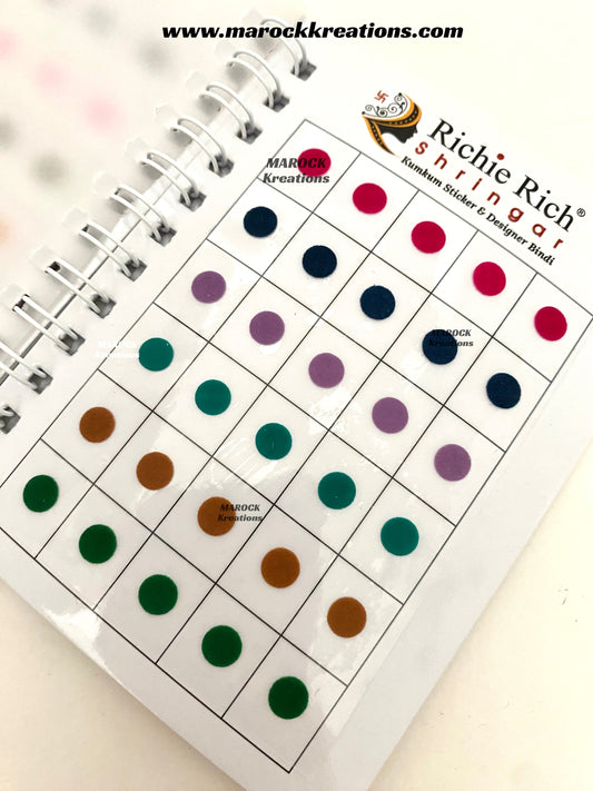 Assorted colors Bindi Mini book/Kumkum stickers book (240 bindis in a book)