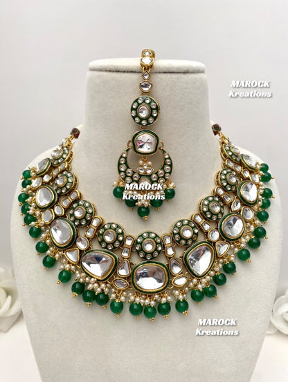 Salima Premium Quality Kundan Statement Necklace set