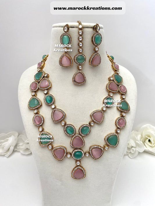 Aqsa Tyani inspired Kundan Statement Necklace set