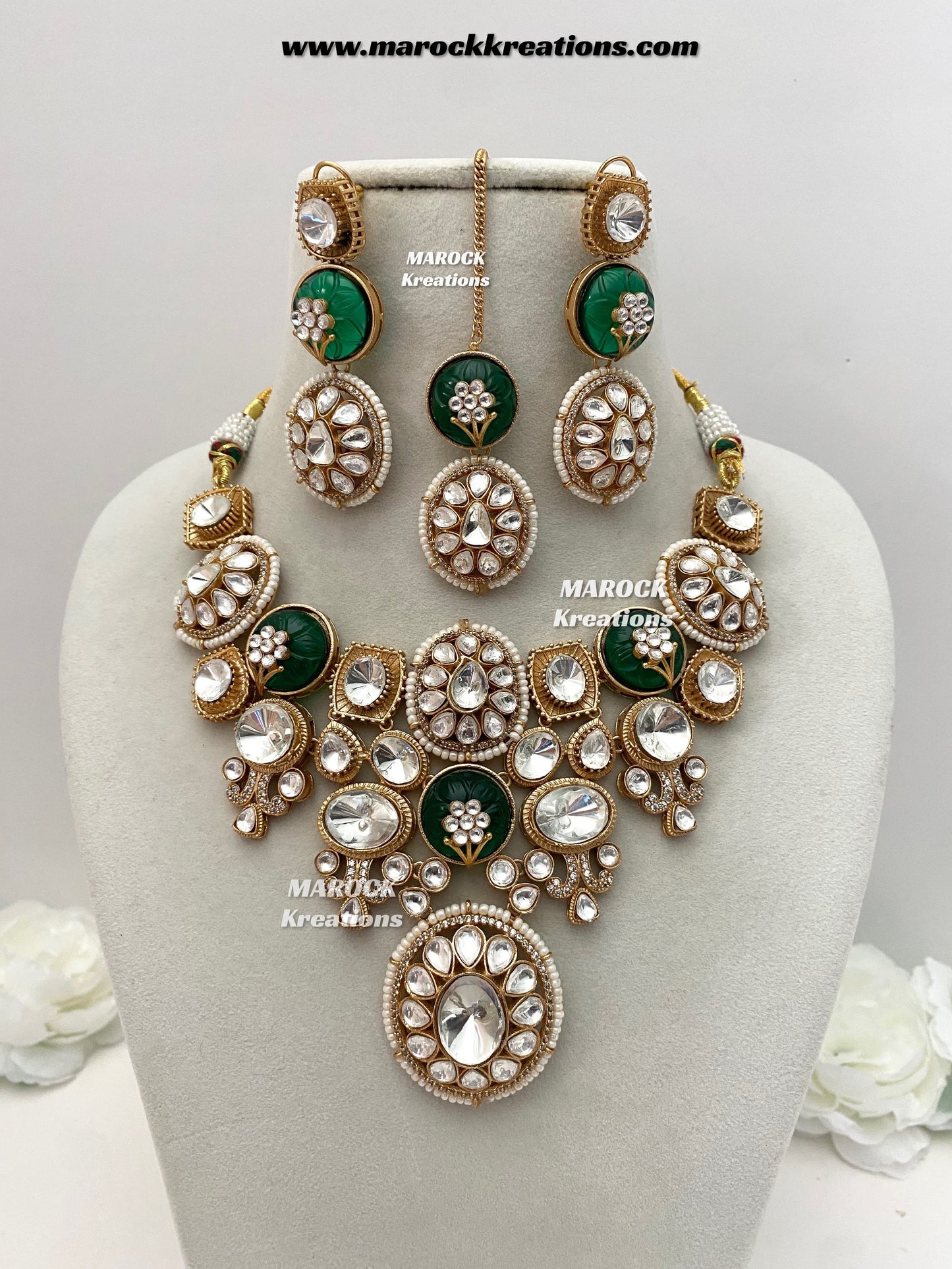 Sabira Sabyasachi inspired Premium Quality Kundan heritage Statement Necklace set