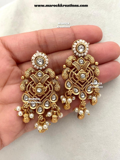 Denia Premium Quality Gold plated Rajwadi Meenakari necklace set