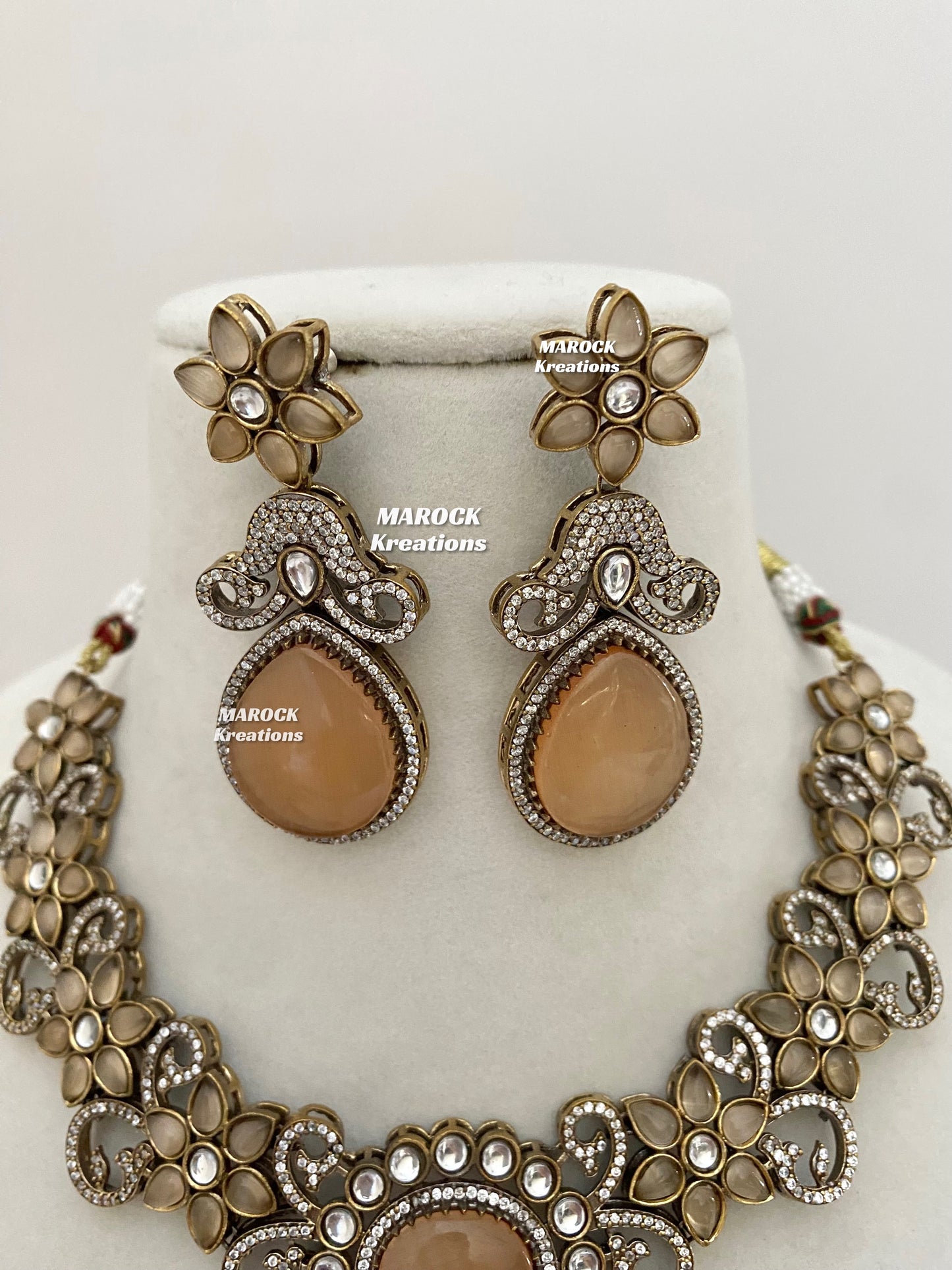 Freya Sabyasachi inspired Premium Quality Moissanite Kundan Necklace set