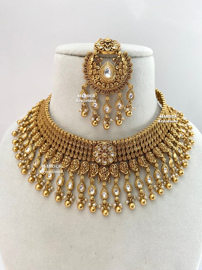 Ramona Premium Quality Gold plated Kundan exclusive Necklace set